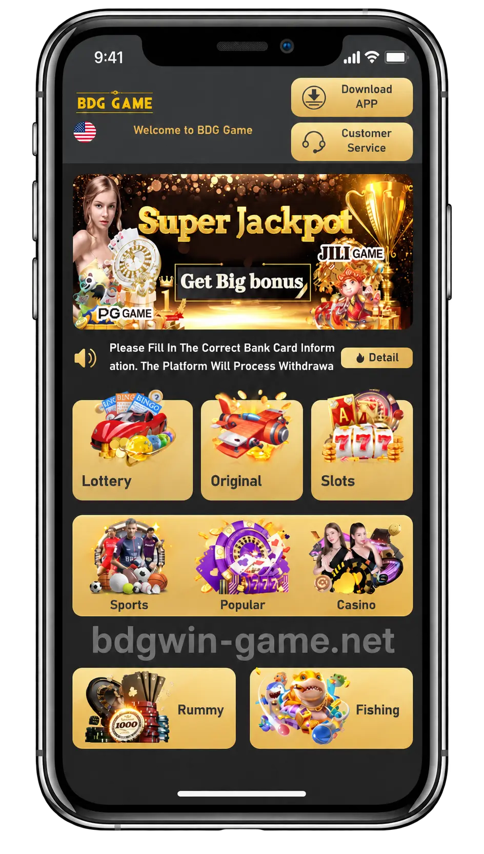 Register 4 BDG Win Dashboard