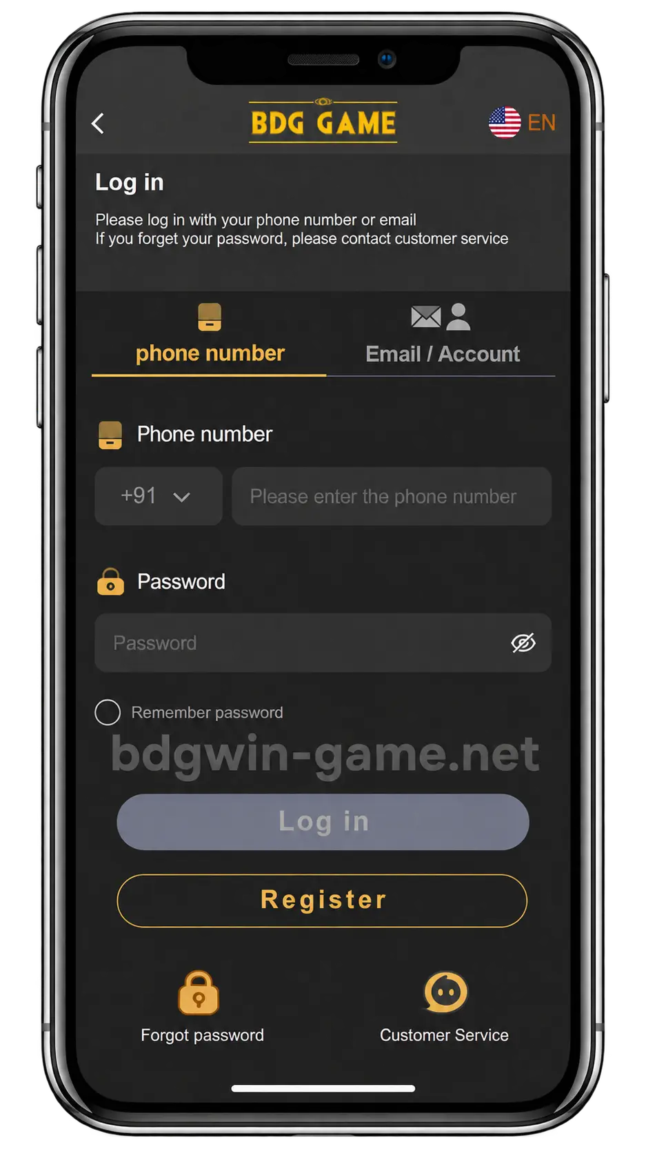 Register 2 BDG Win Login